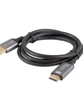 Alternative view of Lanberg Displayport(M)-HDMI(M) кабел 1M 4K черен and silver