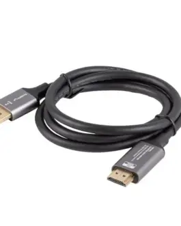 Alternative view of Lanberg Displayport(M)-HDMI(M) кабел 1M 4K черен and silver