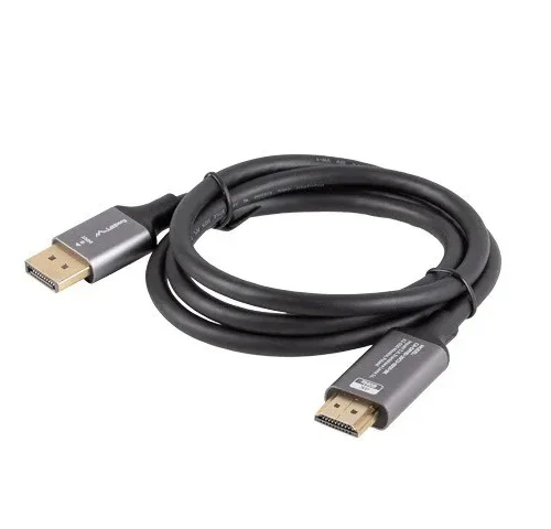 Alternative view of Lanberg Displayport(M)-HDMI(M) кабел 1M 4K черен and silver