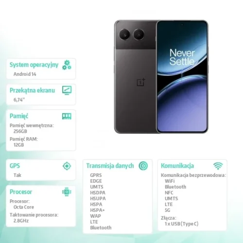 OnePlus Smartphone Nord 4 5G 12/256 GB CPH2663 Obsidian Midnight