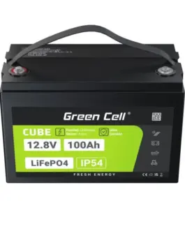 Alternative view of Green Cell LiFePO4 battery 100Ah 12V/12.8V 1280Wh