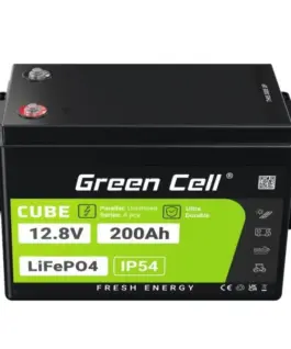 Alternative view of Green Cell LiFePO4 battery 200Ah 12V/12.8V 2560Wh