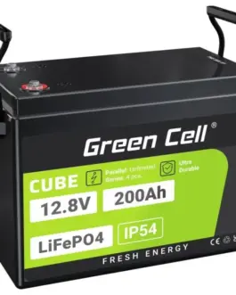 Green Cell LiFePO4 battery 200Ah 12V/12.8V 2560Wh
