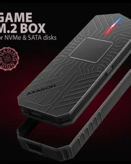 Alternative view of AXAGON EEM2-GAM USB-C enclosur e Gen2 M.2 NVMe/SATA SS