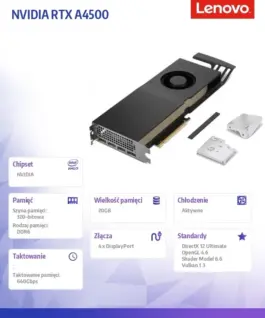Lenovo видео карта RTX A4500 20 GB GDDR6