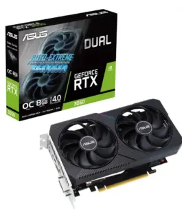 Asus видео карта GeForce RTX 3050 DUAL OC V2 8GB GDDR6 128Bit DVI-D/HDMI/DP