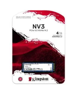 Alternative view of Kingston NV3 4TB M.2 2280 PCI-e 4.0 NVMe 6000/5000 SSD