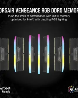 Alternative view of Corsair памет DDR5 Vengeance RGB 64GB/6400 (2*32GB) C32 Intel XMP