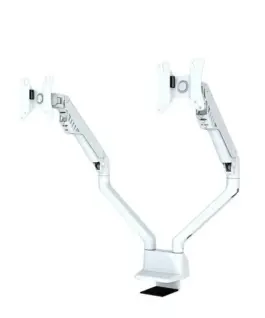 Neomounts Desk holder FPMA-D750Dбял2 for 2 screens 10-32 inches 75x75-100x100 2-8kg h:20-51cm PIVOT 180