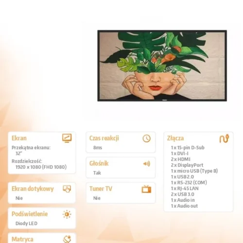 Philips Monitor 32BDL4650D 32 инча Public Display