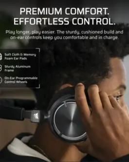 Alternative view of Corsair Słuchawki Virtuoso Max Wireless Carbon