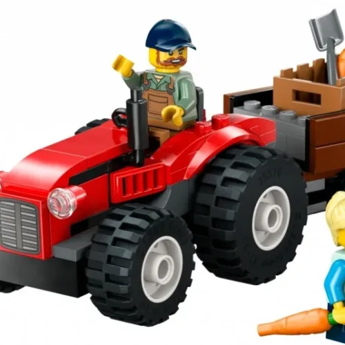 LEGO City 60461 червен Farm Tractor with Trailer & Sheep