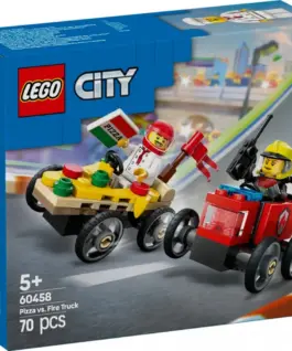 LEGO City 60458 Pizza vs. Fire Truck Race Car Pack