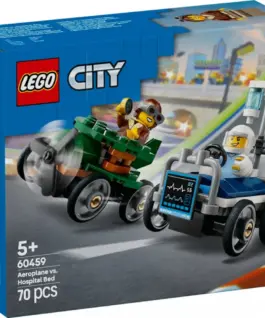 LEGO City 60459 Airplane vs. Hospital Bed Race Car Pack