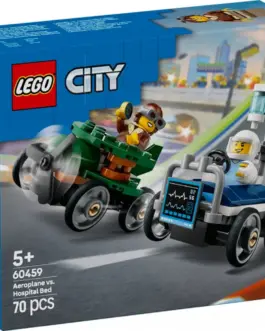 LEGO City 60459 Airplane vs. Hospital Bed Race Car Pack