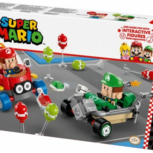 Alternative view of LEGO Bricks Super Mario 72034 Mario Kart - Baby Mario vs. Baby Luigi