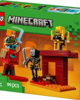 Alternative view of LEGO Minecraft 21266 The Nether Lava Battle