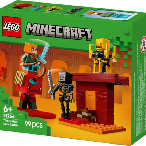 Alternative view of LEGO Minecraft 21266 The Nether Lava Battle