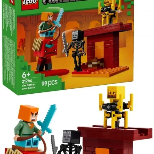 LEGO Minecraft 21266 The Nether Lava Battle