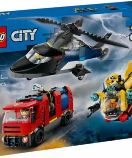 LEGO Helicopter Fire Truck & Submarine Remix