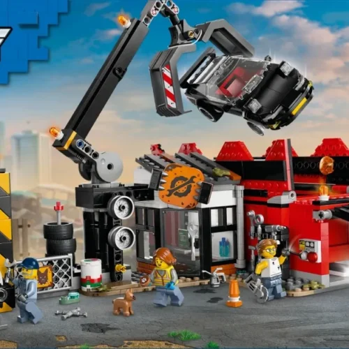 Alternative view of LEGO Scrapyard with Cars