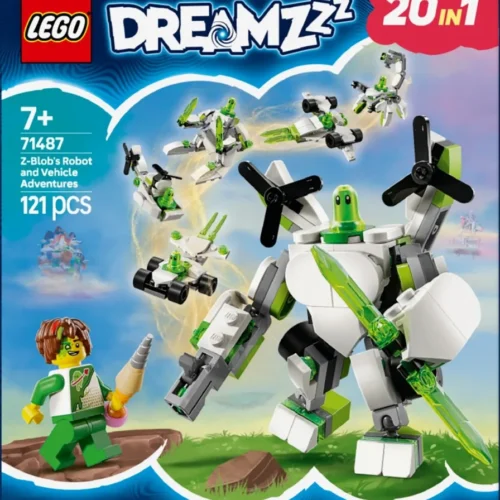 Alternative view of LEGO Z-Blobs Robot and Vehic le Adventures