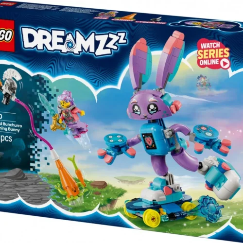 Alternative view of LEGO Izzie and Bunchurro the Gaming Bunny