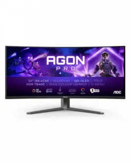 AOC Monitor AG346UCD 34 inch 175Hz Curved QD-OLED HDMIx2 DP HAS Speakers