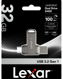 Alternative view of Lexar Pendrive Dual Drive D400 32GB USB-C/A 3.1 100MB/s