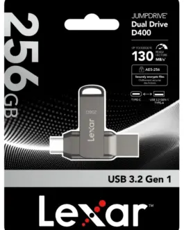 Alternative view of Lexar Pendrive Dual Drive D400 256GB USB-C/A 3.1 130MB/s