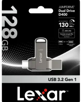 Alternative view of Lexar Pendrive Dual Drive D400 128GB USB-C/A 3.1 130MB/s