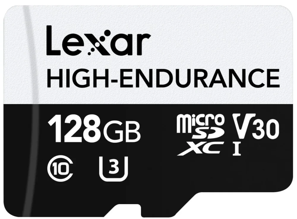Lexar microSD High Endurance card 128GB C10 A1 U1 V30 100/45MB/s