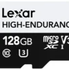 Lexar microSD High Endurance card 128GB C10 A1 U1 V30 100/45MB/s