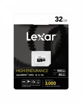 Alternative view of Lexar microSD High Endurance card 32GB C10 A1 U1 V10 100/30MB/s