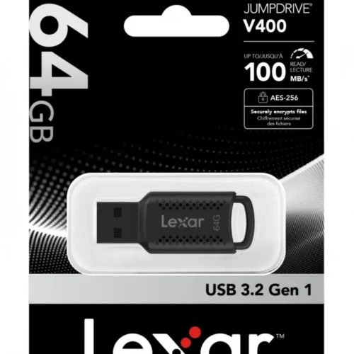 Alternative view of Lexar Pendrive JumpDrive V400 64GB USB3.0 100MB/s
