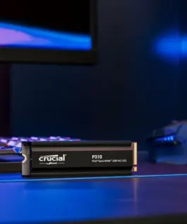 Alternative view of Crucial SSD P310 2TB M.2 NVMe PCIe 4.0 2280 radiator