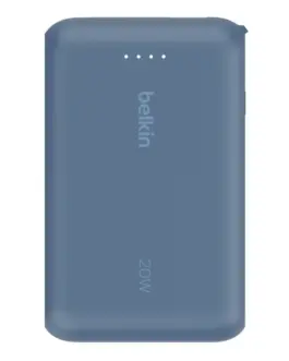 Belkin външна батерия BoostCharge 10k mAh 20w integrated кабел-C, port-C, blue