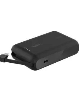 Alternative view of Belkin външна батерия BoostCharge 10k mAh 20w integrated кабел-C, port-C, черен