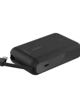 Alternative view of Belkin външна батерия BoostCharge 10k mAh 20w integrated кабел-C, port-C, черен