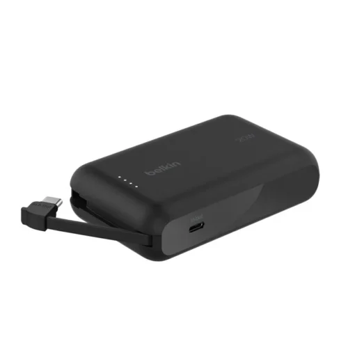 Alternative view of Belkin външна батерия BoostCharge 10k mAh 20w integrated кабел-C, port-C, черен