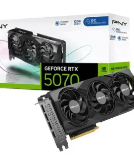 PNY видео карта GeForce RTX 5070 OC 3F 12GB 192-bit 672GB/s