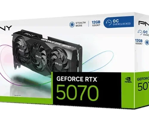 Alternative view of PNY видео карта GeForce RTX 5070 OC 3F 12GB 192-bit 672GB/s
