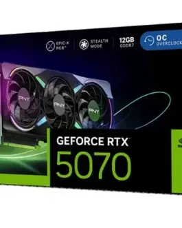 Alternative view of PNY GeForce RTX5070 OC ARGB 3F 12GB 192-bit 672GB/s