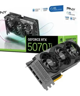 PNY видео карта GeForce RTX 5070 Ti OC 3F 16GB 256-bit 896GB/s