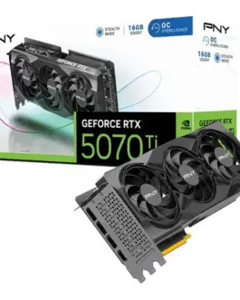 PNY видео карта GeForce RTX 5070 Ti OC 3F 16GB 256-bit 896GB/s