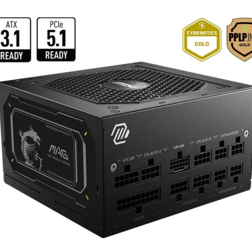 MSI захранващ блок MAG A850GL PCIE5 II 850 W 80 Plus Gold Full