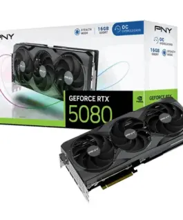 PNY видео карта GeForce RTX5080 OC 3F 16GB 256-bit 960GB/s