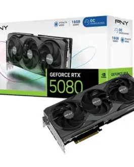 PNY видео карта GeForce RTX5080 OC 3F 16GB 256-bit 960GB/s