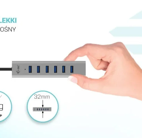 i-tec Hub USB-C Charging Metal HUB 7 Port