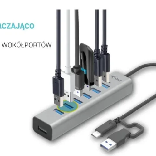 i-tec Hub USB-C Charging Metal HUB 7 Port